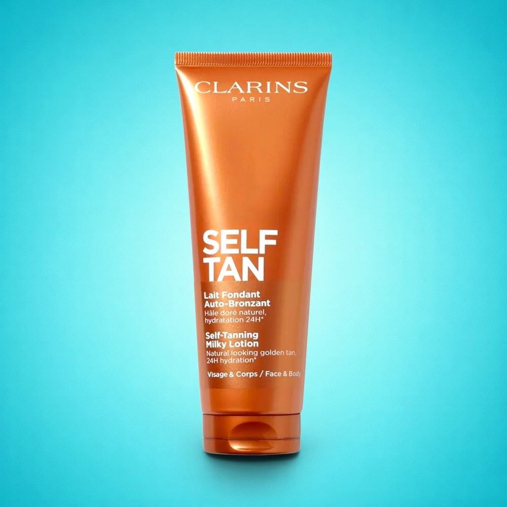 New Clarins Self Tan Radiance-Plus Self Tanning Milky Lotion Face Body 4.2oz